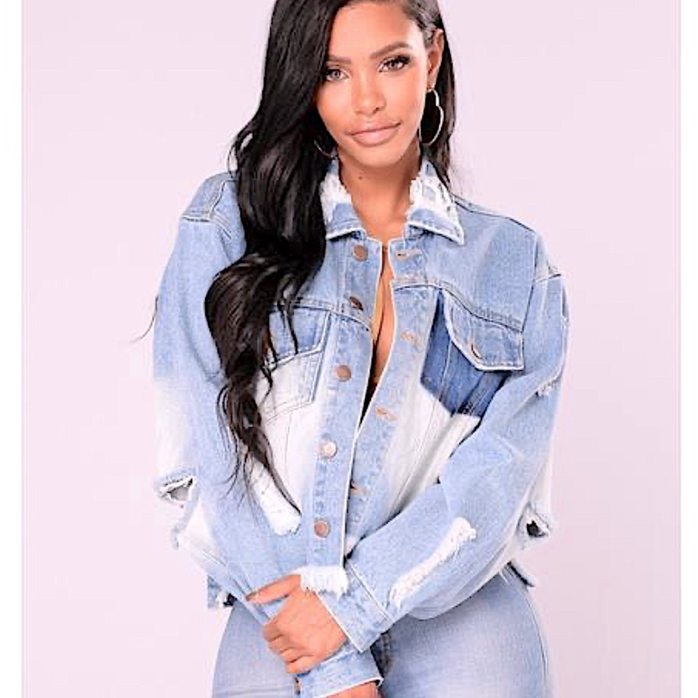 MEDIUM WASH THICK DENIM JACKET